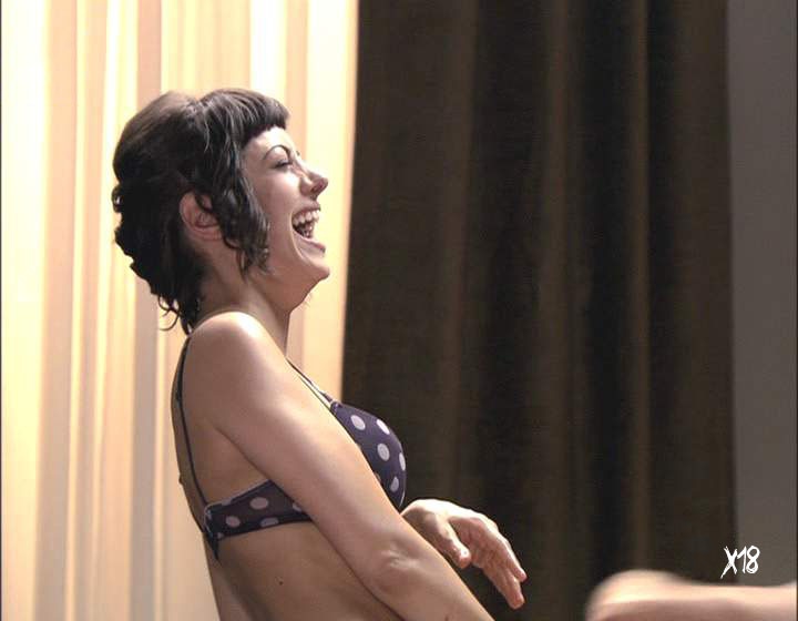 Aroa Gimeno in a short skirt breasts