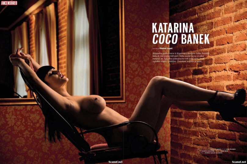 Katarina Banek no underwear